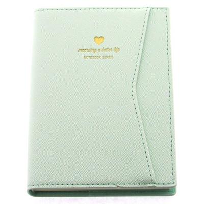 Victoria's Journals 1055 Cepli Esnek Defter 11X16 Çizgili Pastel Yeşil