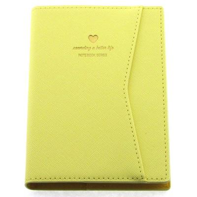 Victoria's Journals 1058 Cepli Esnek Defter 11X16 Çizgili Pastel Sarı