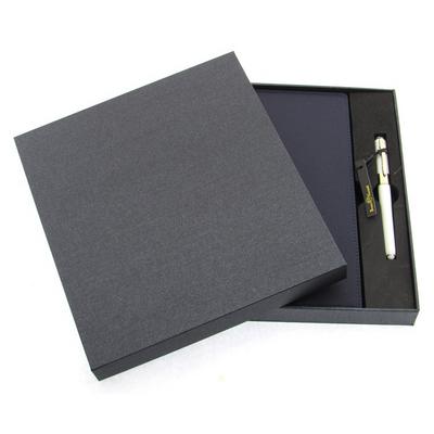 Victoria's Journals 1063 Kutulu Esnek Defter Kalem Set 18X26 Çizgili Lacivert