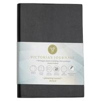 Victoria's Journals 124-1067 Smyth Flexy Planlayıcılı Esnek Defter 14X20 Çizgili Siyah