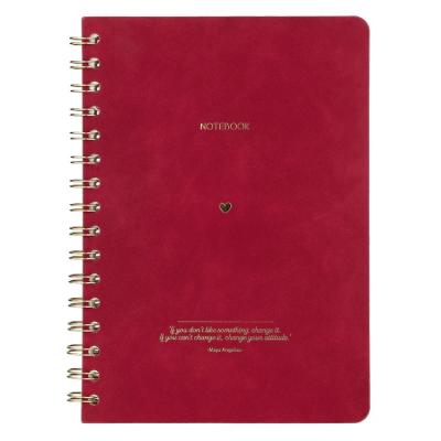 Victoria's Journals 124-1612 Vegan Deri Esnek Kapak Defter A5 Kırmızı