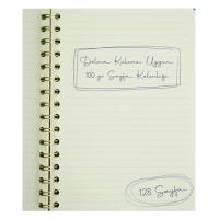 Victoria's Journals 124-1613 Vegan Deri Esnek Kapak Defter A5 Bej