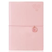 Victoria's Journals 126-2739 Esnek Defter Lastikli A5 Noktalı Pembe
