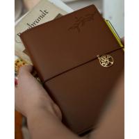 Victoria's Journals 126-2743 Esnek Defter Lastikli 13X18 Çizgili Kahve