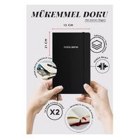 Victoria's Journals Premium Nota Bene 13X21 Defter Çizgili Siyah