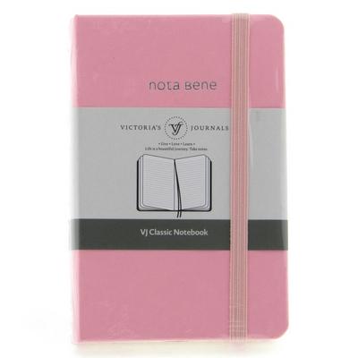 Victoria's Journals Premium Nota Bene 9X14 Not Defteri Çizgili Pembe
