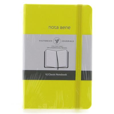 Victoria's Journals Premium Nota Bene 9X14 Not Defteri Çizgili Sarı