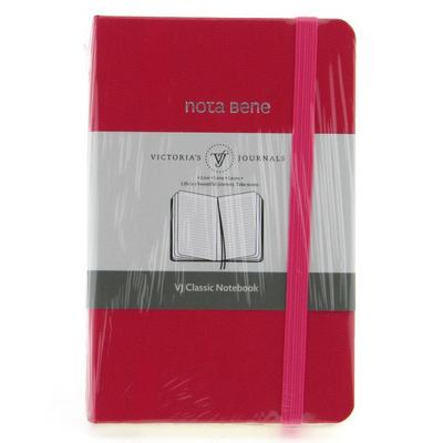 Victoria's Journals Premium Nota Bene 9X14 Not Defteri Çizgili Kırmızı