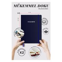 Victoria's Journals Premium Nota Bene A4 Defter Çizgili Lacivert