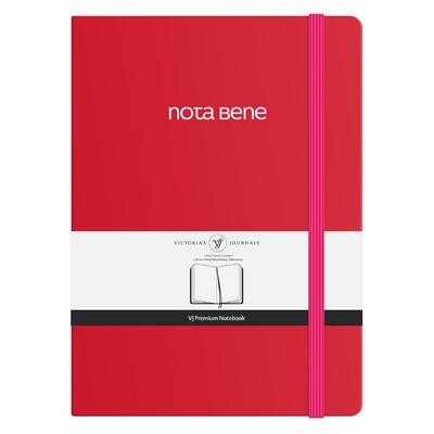 Victoria's Journals Premium Nota Bene A4 Defter Çizgili Kırmızı
