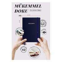 Victoria's Journals Premium Nota Bene 15X21 Defter Çizgili Lacivert