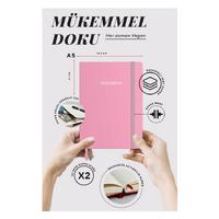 Victoria's Journals Premium Nota Bene 15X21 Defter Çizgili Pembe