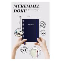 Victoria's Journals Premium Nota Bene A5 Spiralli Defter Çizgili Lacivert