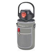 Vagon Life Vgn2115 Pipetli Kılıflı 1500Ml Plastik Matara Siyah