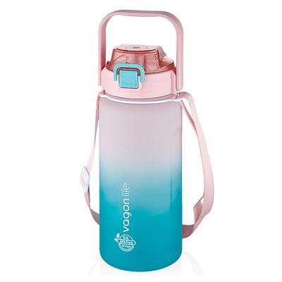 Vagon Life Vgn2213-T Pipetli Matara 1500Ml Pink-Vine Cyan