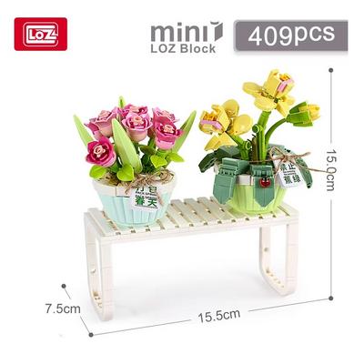 Loz 1673 Çiçek Puzzle 3 Boyutlu 409 Parça