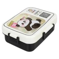 Vagon Life Bl10283 Çelik Hazneli Lunch Box Beslenme Kabı Siyah Beyaz