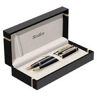 Scrikss Honour 38 Dolmakalem Tükenmez Set Siyah Altın