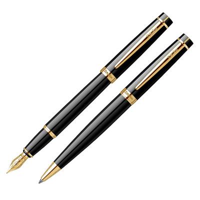 Scrikss Honour 38 Dolmakalem Tükenmez Set Siyah Altın