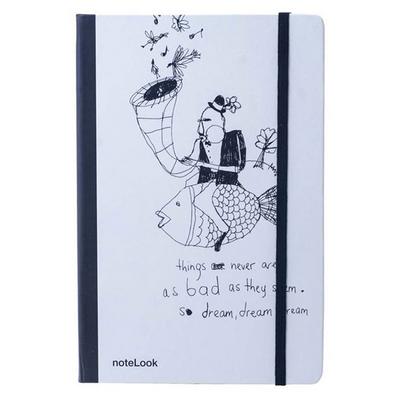 Scrikss Notelook A7 11X8cm Not Defteri Müzik Flying Çizgisiz