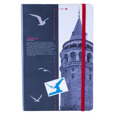 Scrikss Notelook A6 15X11cm Not Defteri Galata Kulesi Çizgili