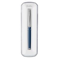 Scrikss 800K Roller Kalem Kristal Kutulu Lacivert Yarı Krom