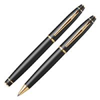 Scrikss Noble 35 Dolmakalem Tükenmez Set Siyah Altın