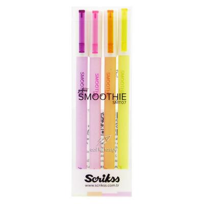 Scrikss Smt07 Smoothie Jel Kalem 4'Lü Set 2