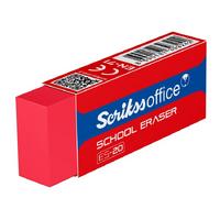 Scrikss Es-20 Dust Free Kırmızı Okul Silgisi Büyük