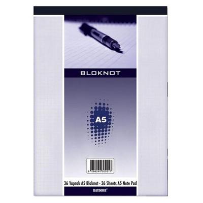 Bayındır Bloknot A5 36 Yaprak Kareli