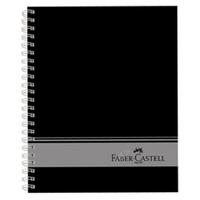 Faber-Castell Sert Kapaklı Seperatörlü Defter 3+1+1 Büyük Boy 200 Yaprak Black