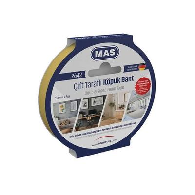 Mas Çift Taraflı Köpük Bant 5Mx15mm