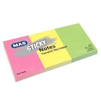 Mas 3651 Yapışkanlı Not Kağıdı 35X51mm 3'Lü Paket Renkli