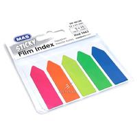 Mas 3662 Yapışkanlı Film İndex 12X45mm 5X25 Yaprak Ok Şekilli