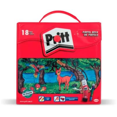 Pritt Pastel Boya Plastik Çantalı 18 Renk