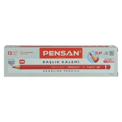 Pensan Kırmızı Kopya Kalemi 12'Li Paket