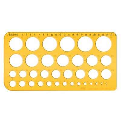 Hatas 02272 Daire Şablonu Büyük 1-36Mm