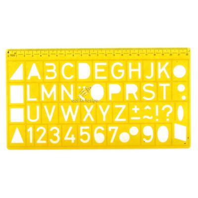 Yıldızlar 028 Cetvelli Harf Şablonu 22Cm