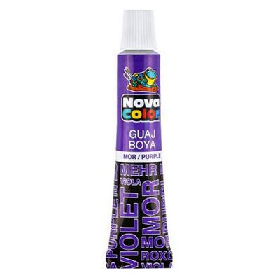 Nova Color Nc-120 Tüp Guaj Boya 7Ml Mor