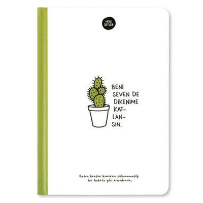 Keskin Color Hisli Şeyler Sert Kapaklı Defter 14X20cm 64 Yp Çizgili Beni Seven