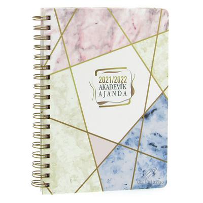 Keskin Color Spiralli Akademik Ajanda Marble