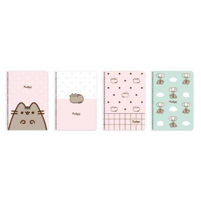 Pusheen Spiralli Defter A4 80 Yaprak Çizgili