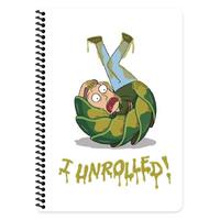 Rick And Morty Spiralli A4 Büyük Boy Defter 80 Yaprak Çizgili