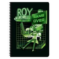 Rick And Morty Spiralli A4 Büyük Boy Defter 80 Yaprak Kareli