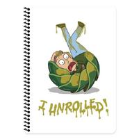 Rick And Morty Spiralli A4 Büyük Boy Defter 80 Yaprak Kareli
