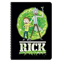 Rick And Morty Spiralli A4 Büyük Boy Defter 80 Yaprak Kareli