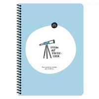 Hisli Şeyler Spiralli Defter A5 Küçük 80 Çizgili Gözüm Hep Yükseklerde