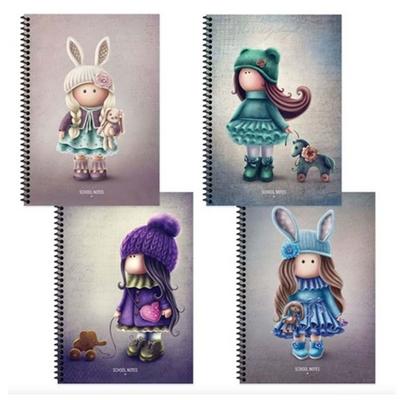 Keskin Color Tilda Stickerlı Spiralli Defter A4 80 Yaprak Kareli