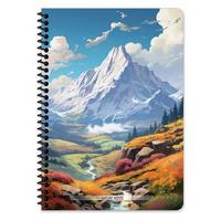 Keskin Color Nature Stickerlı Spiralli Defter A4 80 Yaprak Çizgili