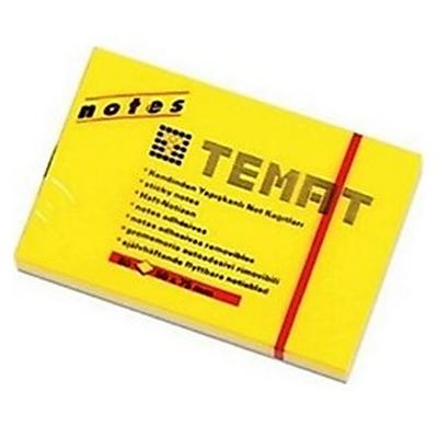 Temat Yapışkanlı Not Kağıdı 50X75mm 80'Li Sarı